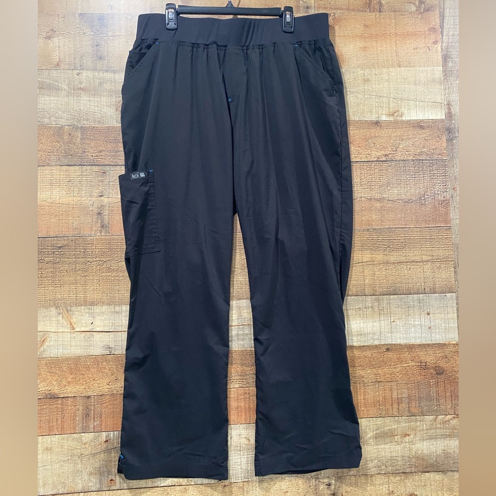 Koi Basics Black Scrub Pants Size 2XL